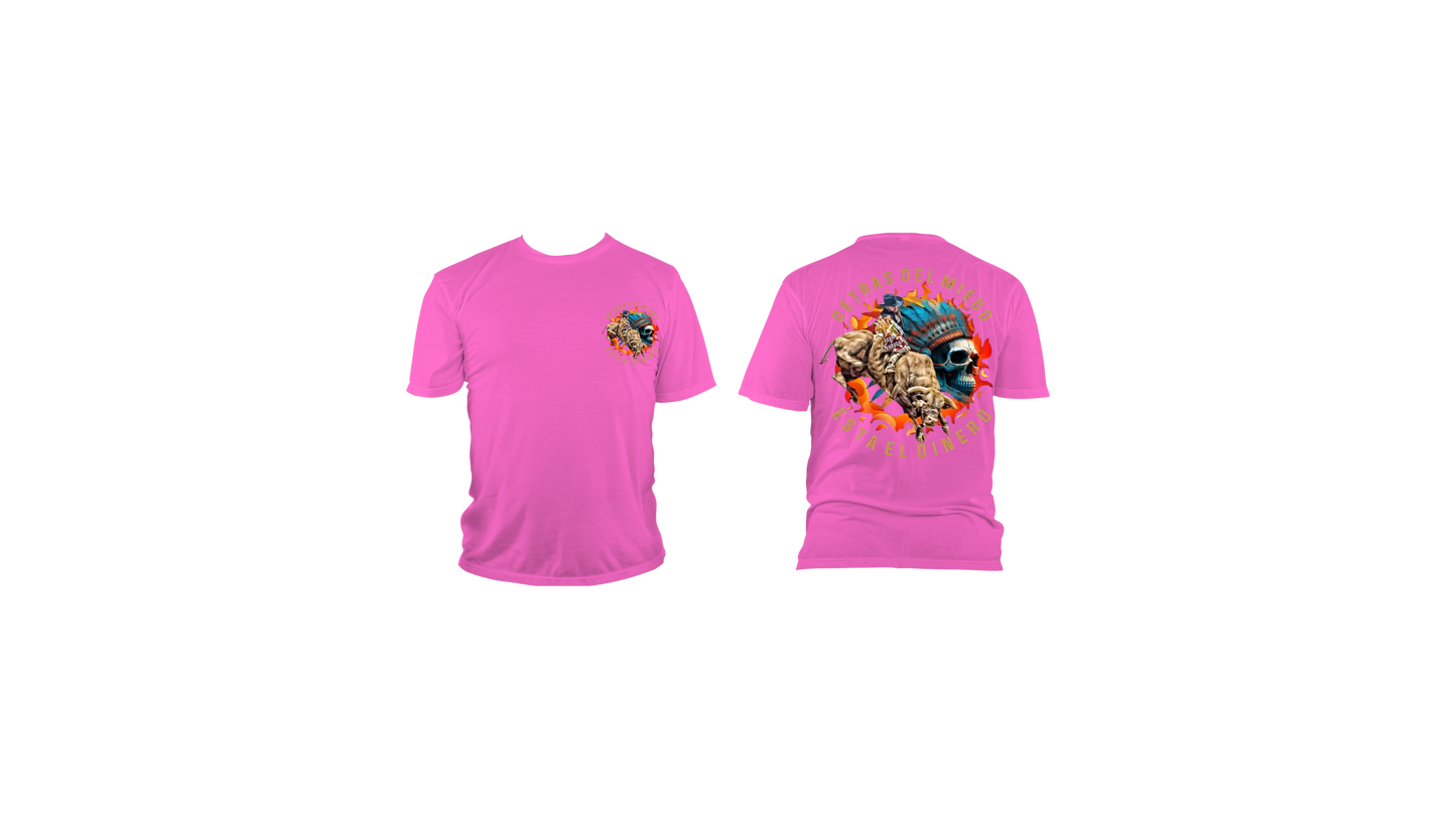 DETRAS DEL MIEDO ESTA EL DINERO -T-SHIRT