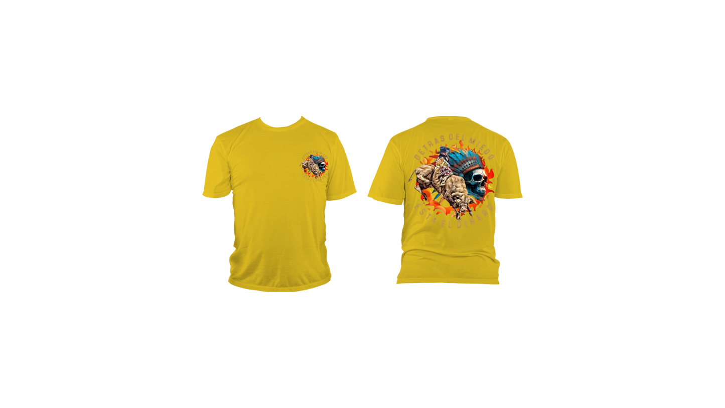 DETRAS DEL MIEDO ESTA EL DINERO -T-SHIRT